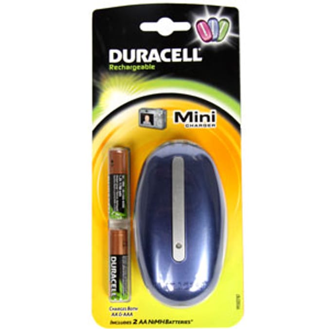 Duracell Mini Charger Blue Home Bargains