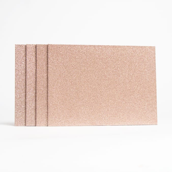 Inspirational Glitter Placemats 4 Pack Rose Gold place mat table dining dinner dinnerware