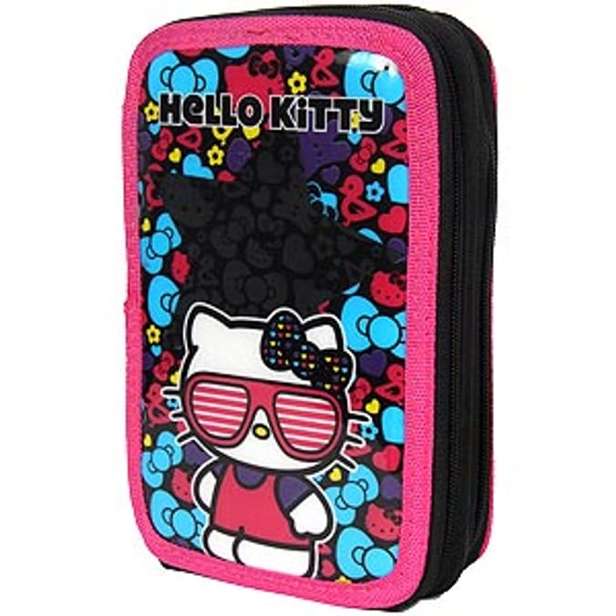 Hello Kitty 2 Tier Filled Pencil Case | Home Bargains