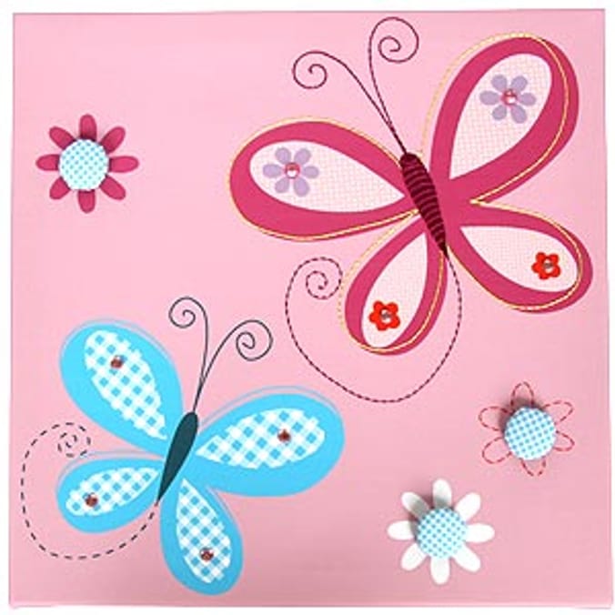 Home Style Decorative Canvas Pink Home Bargains