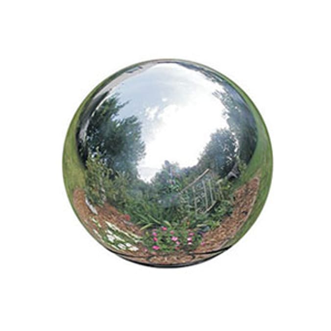 Stainless Steel Gazing Globe 4" Home Bargains
