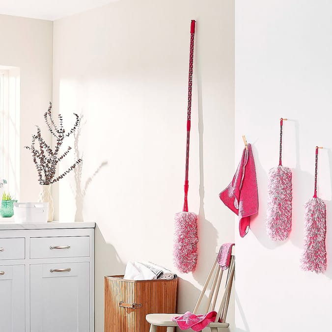 Aqua Laser 8 Piece Super Duster Set, dusters dusting cleaning wiping long extendable pole
