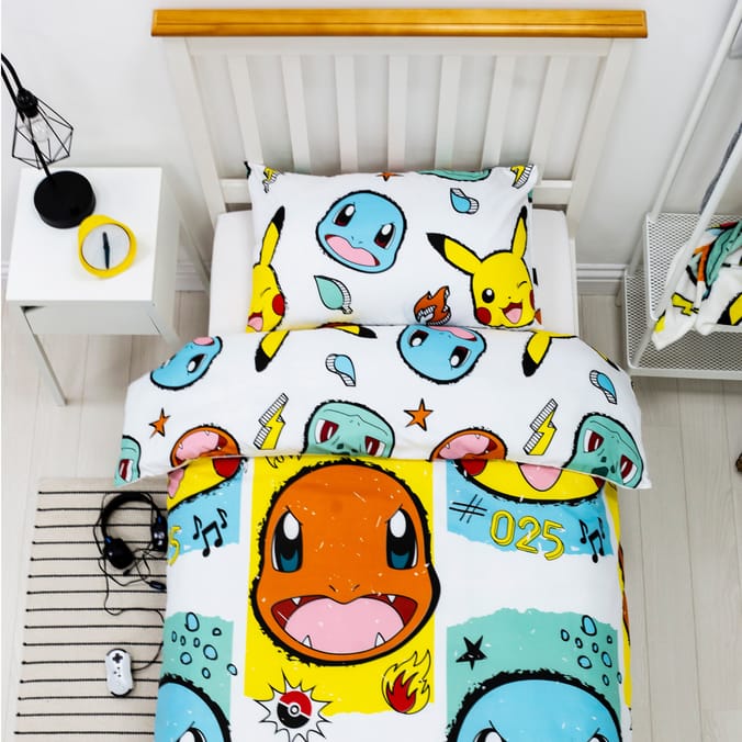 Pikachu Pokemon 2219 Duvet Cover and Pillowcase Set Bedding Set