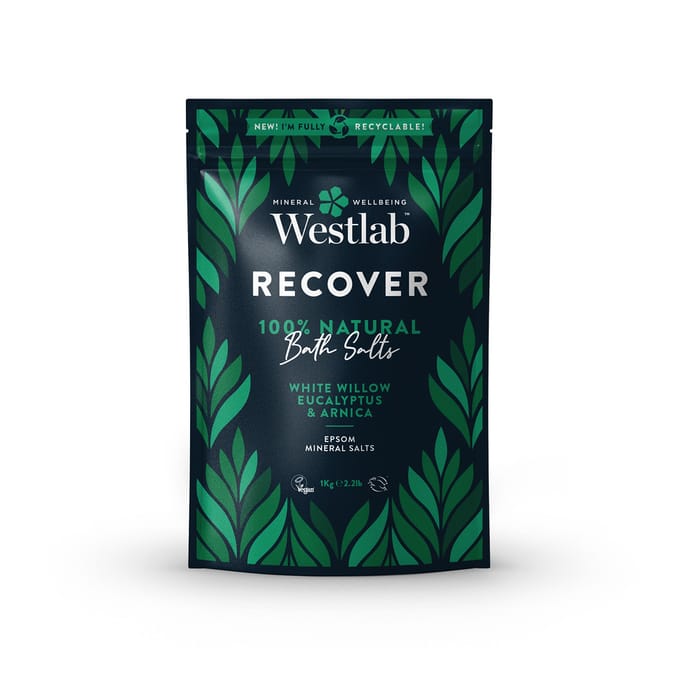 Westlab Recover Epsom & Himalayan Salts White Willow & Eucalyptus 1kg