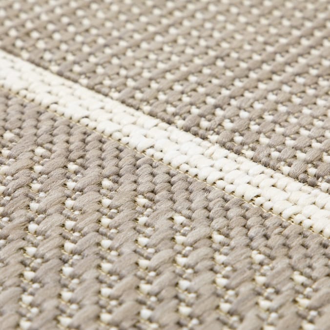 The Homemaker Collection Indoor/Outdoor Stripe Runner Natural 67 x