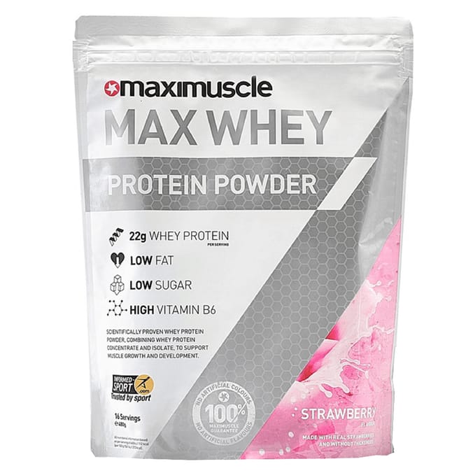 Maximsucle Max Whey Protein Powder Banoffee, maxi, banana, toffee