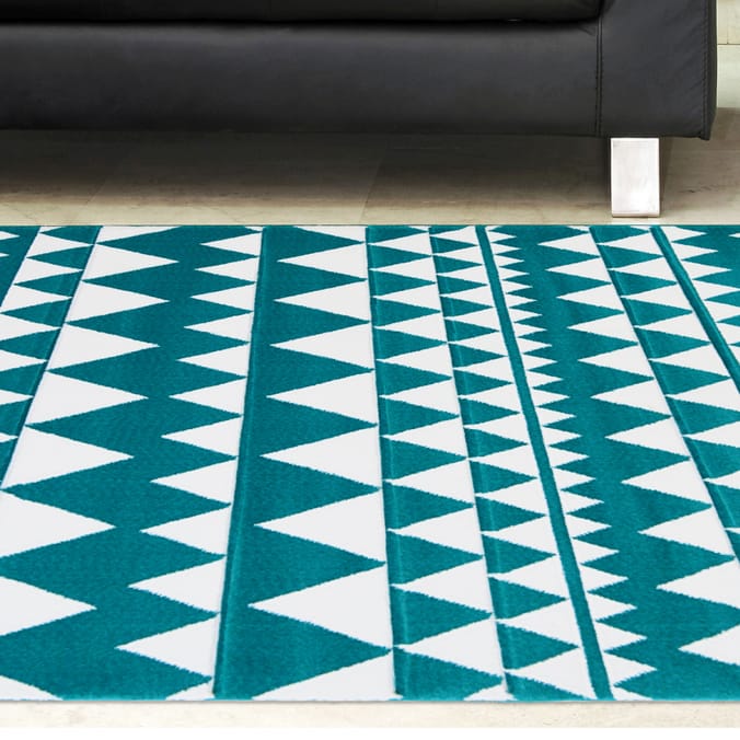 Aztec Teal Rug