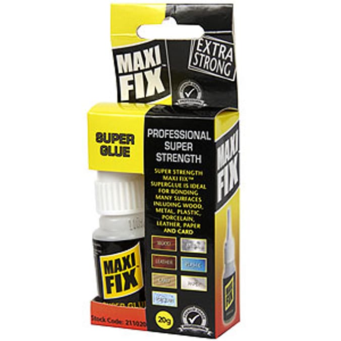 Maxi Fix Extra Strong Super Glue 20g Home Bargains