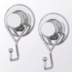 Bathroom: 2 Suction Cups - Chrome