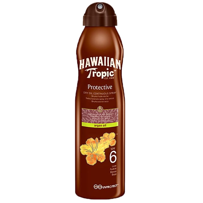 Hawaiian Tropic Protective Dry Oil Continuous Spray 177ml SPF 6