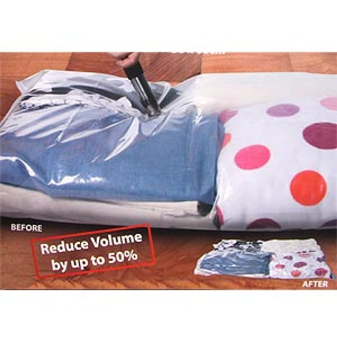 Two Pack Vacuum Storage Bags Home Bargains