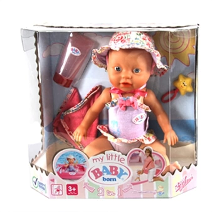 My Little Baby Born Splashing Doll Home Bargains