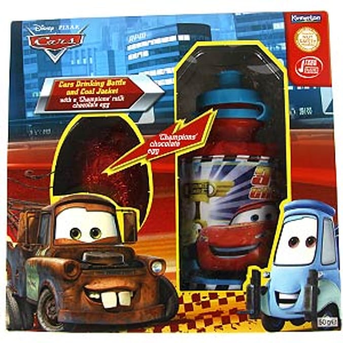 Disney Cars Egg With Drinking Bottle And Jacket