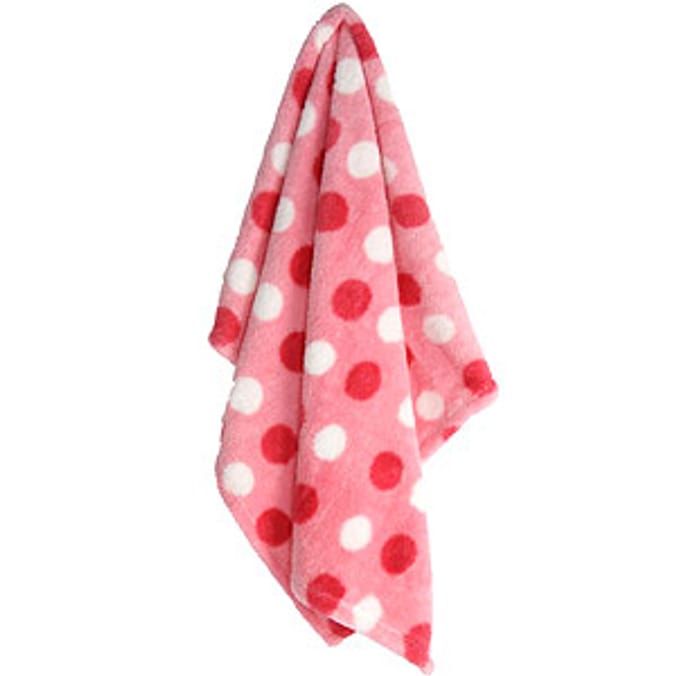 SuperSoft Pram Blanket: Pink