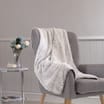 Home Collections Faux Fur Throw - Grey