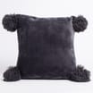 Home Collections: Pom-Pom Cushion - Grey