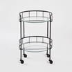 Home Collections: 2 Tier Round Drinks Trolley - Black