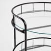 Home Collections: 2 Tier Round Drinks Trolley - Black