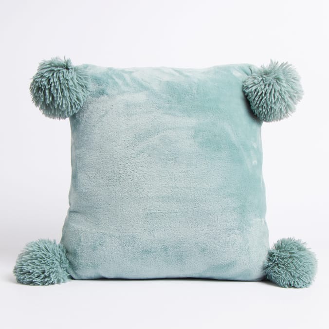 Home Collections: Pom-Pom Cushion - Mint