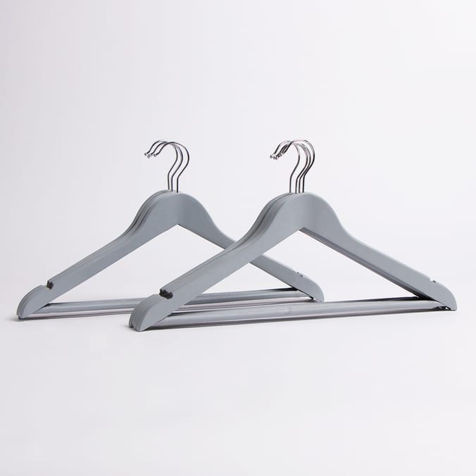 Grey wooden clearance hangers