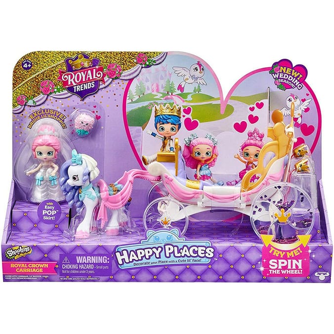 Shopkins Happy Places Royal Trends Royal Convertible Vehicle Playset