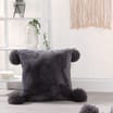 Home Collections: Pom-Pom Cushion - Grey