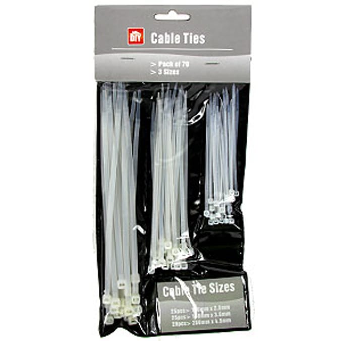 DIY Cable Ties (Pack of 70)