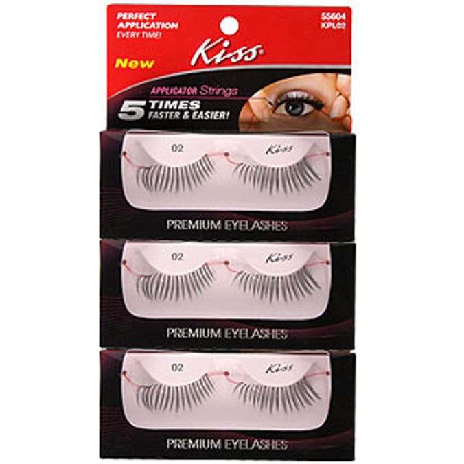 Kiss Premium Eyelashes 02 Pack 3'S Home Bargains