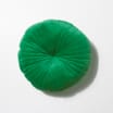 Home Collections: Round Velvet Cushion - Green