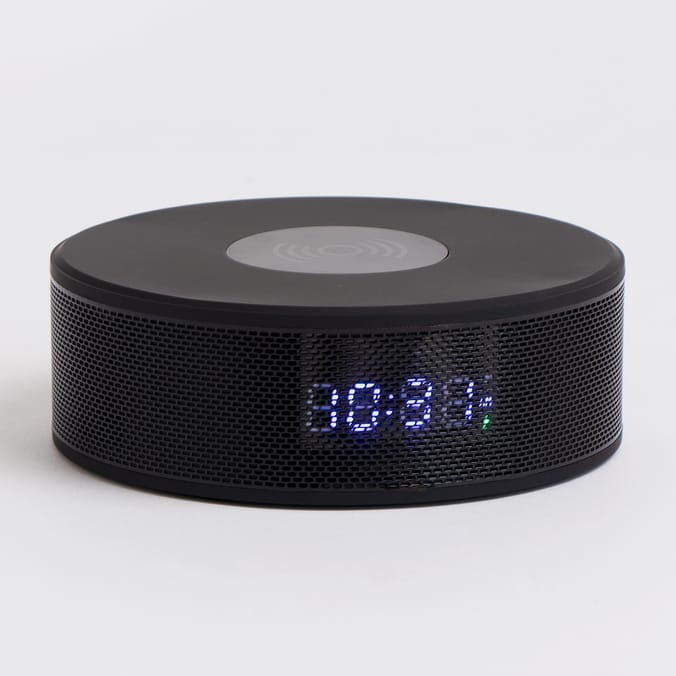 Daewoo Clock Radio Bluetooth Rechargeable Speaker Home Bargains