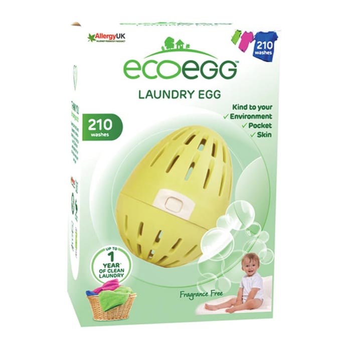 Eco Egg Laundry Egg 210 Washes Fragrance Free, laundry eggs, cleaning