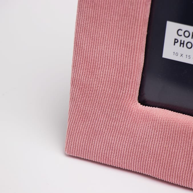 Home Collections Cord Fabric Photo Frame Blush, corduroy, frames