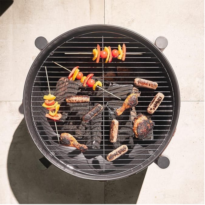 VonHaus Black & Copper Fire Pit, heaters, outdoor fire pits cheap small garden heating, bbq