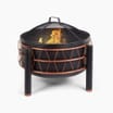 VonHaus Black & Copper Fire Pit