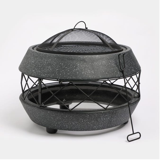 Spinningfield MgO Concrete Effect Fire Pit Home Bargains