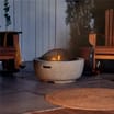 VonHaus Round MgO Fire Pit Bowl with BBQ Grill Rack, Spark Guard & Poker