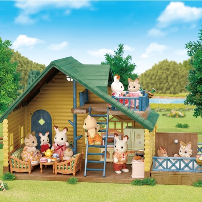 Sylvanian families log cabin gift set on sale