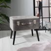 Home Collections: Decorative Storage Ottoman - Grey