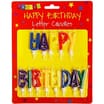 Happy Birthday Letter Candles