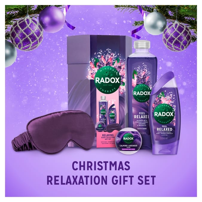 Radox Relaxing Sleep Collection 3 Piece Gift Set , three mask sleeping