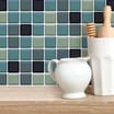 Stick Ease: Self-Adhesive Vinyl Wall Tiles - Emerald Mosaic (2 x 3 Pack)