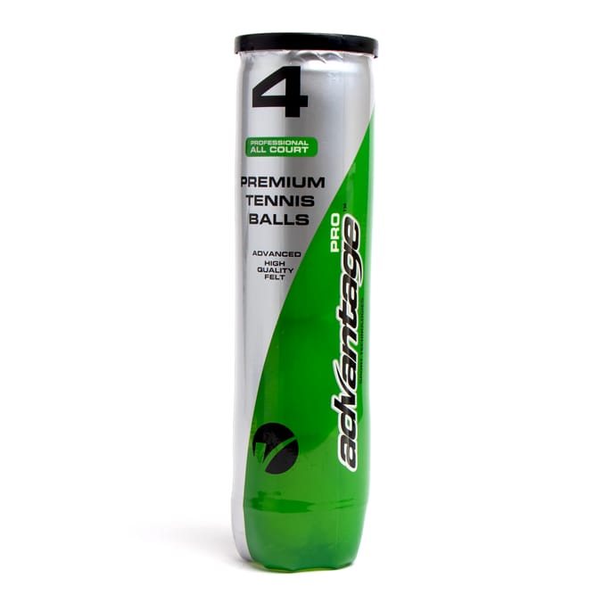 Advantage 4 Premium Tennis Balls Professional All Court, ball, green