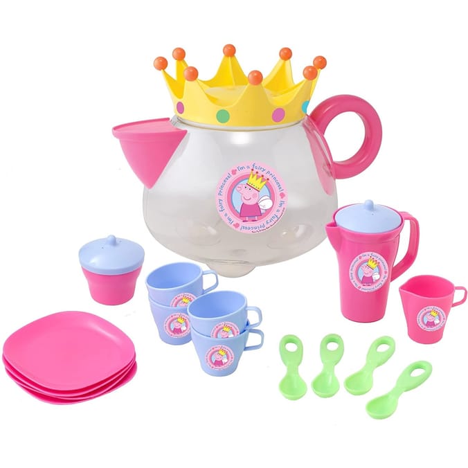 New Peppa Pig Family Peppa Pig Holding Tea Cup Set Of 5
