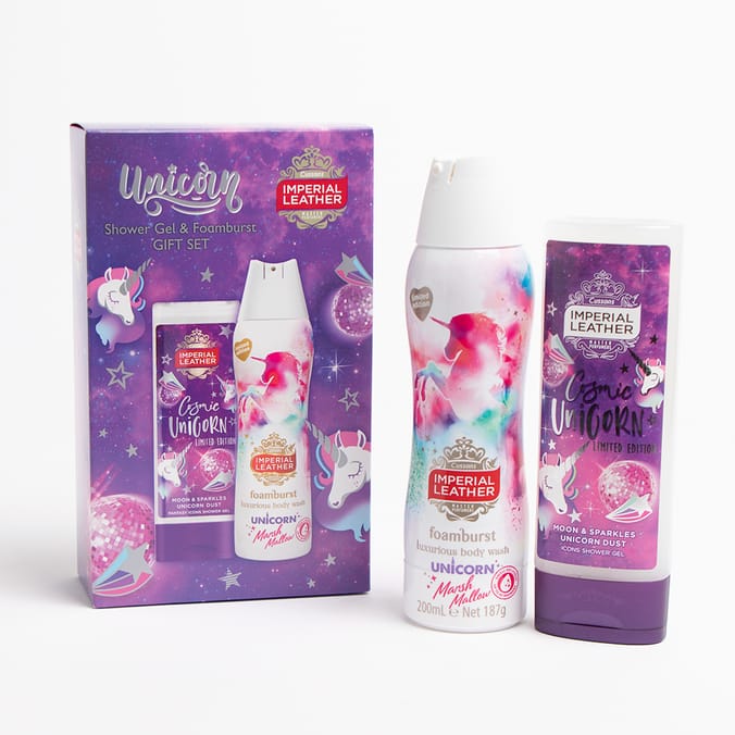 Imperial Leather Unicorn Shower Gel & Foamburst Gift Set, clean