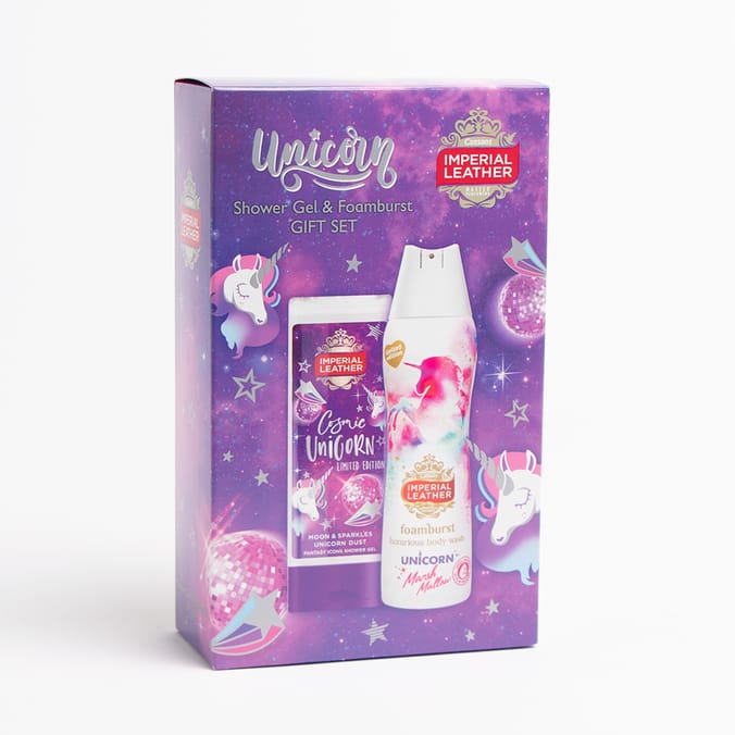 Imperial Leather Unicorn Shower Gel & Foamburst Gift Set, clean