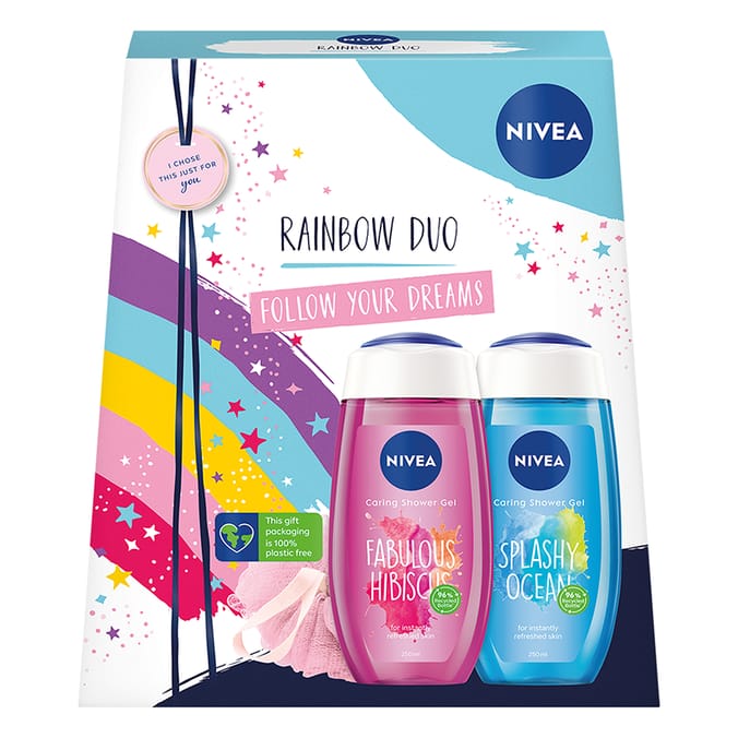 Nivea Rainbow Duo Gift Set, female, womens, women, women's, woman