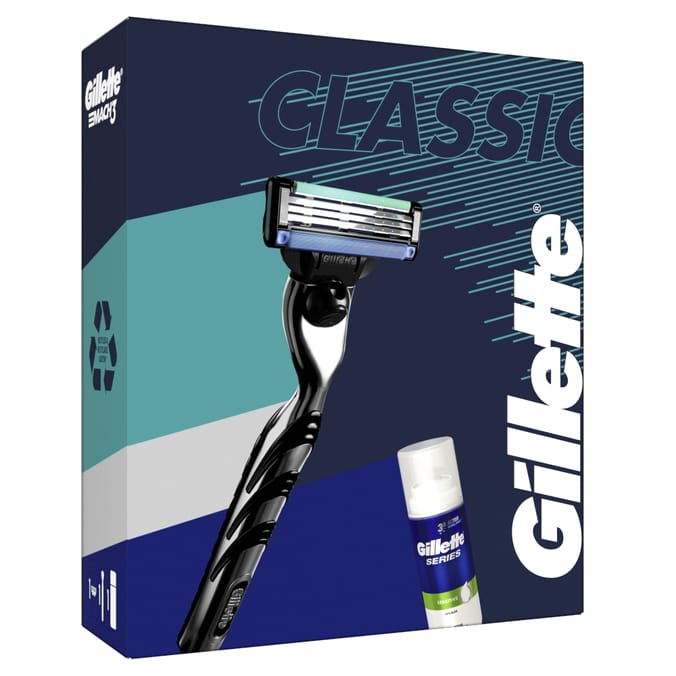 Gillette Gift Set Mach3 Razor + Shaving Foam