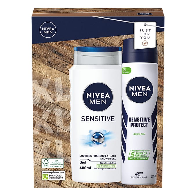 Nivea Men: XL Sensitive Duo Gift Set