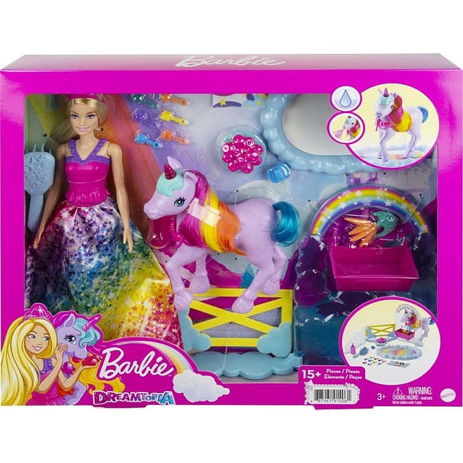 Unicorn barbie hot sale set