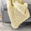 Home Collections: Hand Knitted Throw Cream